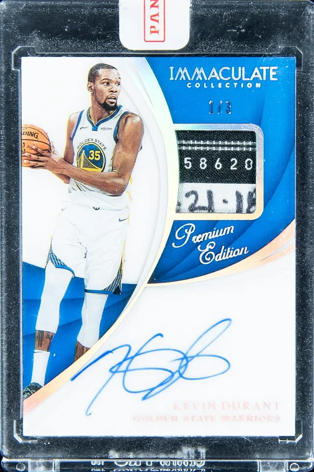 2018-19 Panini Immaculate Kevin Durant Premium Edition Patch Autograph #PA-KDR card image