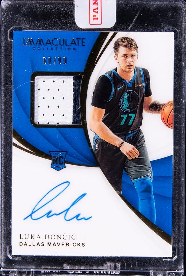 2018-19 Panini Immaculate Luka Doncic Patch Autograph (RPA) #124 card image