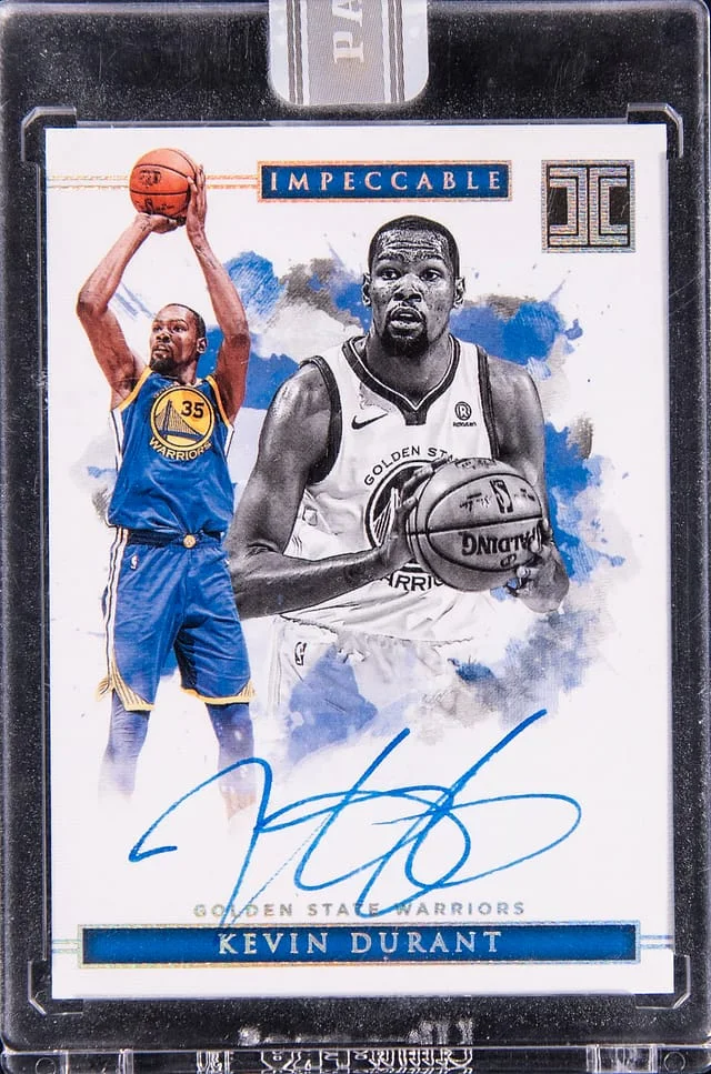 2018-19 Panini Impeccable Kevin Durant White Box Autographs #SH-KDR card image