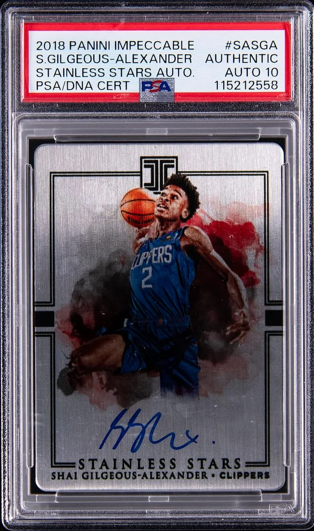 2018-19 Panini Impeccable Stainless Stars #no-number card image