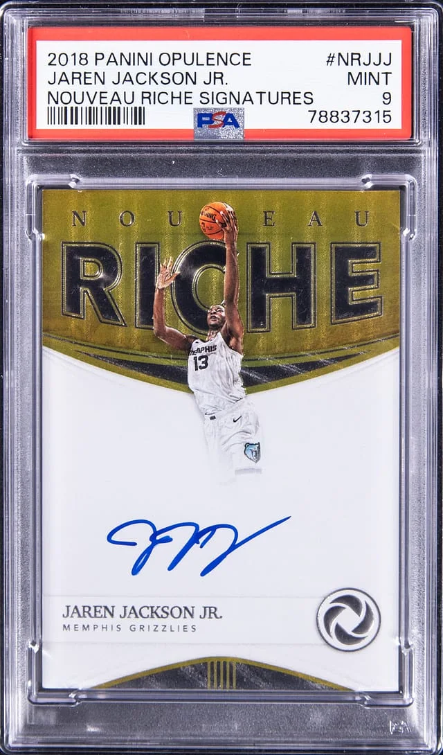 2018-19 Panini Jaren Jackson Jr. Opulence Nouveau Riche Signature #NR-JJJ card image