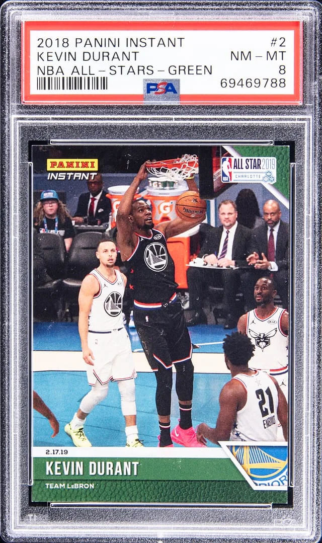 2018-19 Panini Kevin Durant Instant NBA All-Stars Green #2 card image
