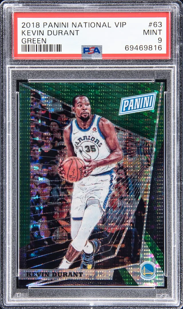 2018-19 Panini Kevin Durant National VIP Green #63 card image