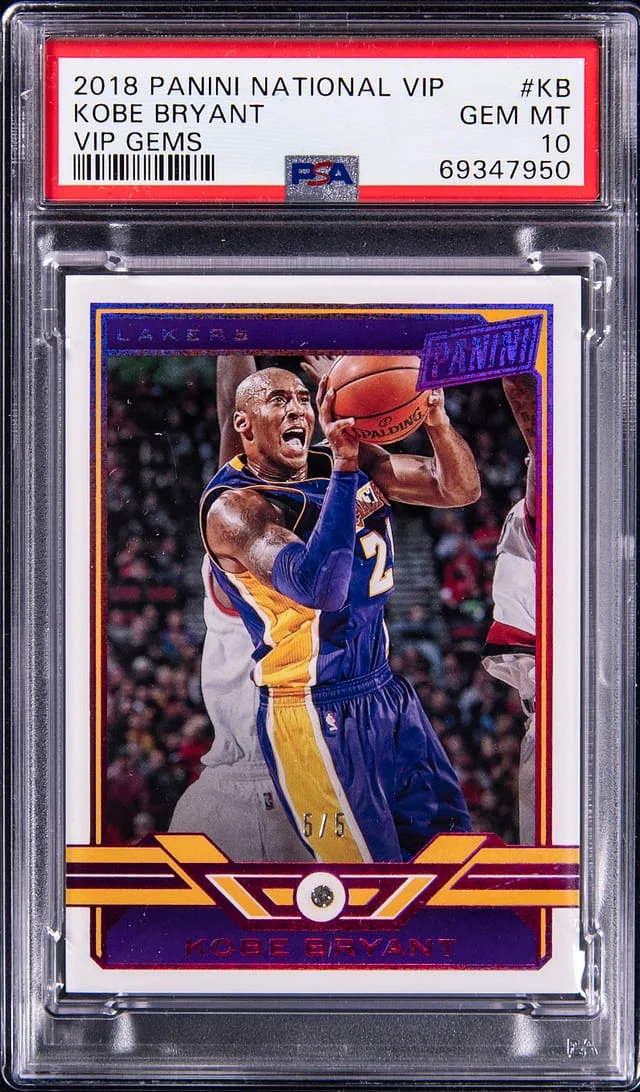 2018-19 Panini Kobe Bryant Diamond National VIP Gems #KB card image
