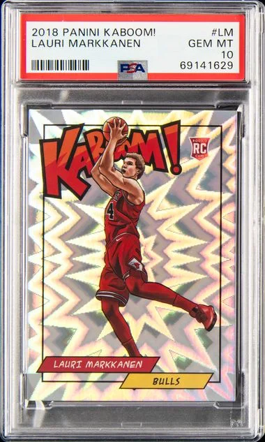 2018-19 Panini Lauri Markkanen Kaboom! #K-LM card image