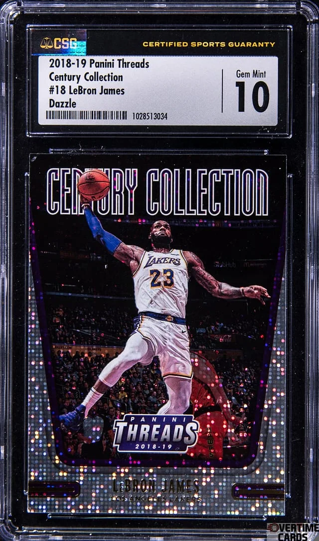 2018-19 Panini LeBron James Threads Century Collection Dazzle #18 card image