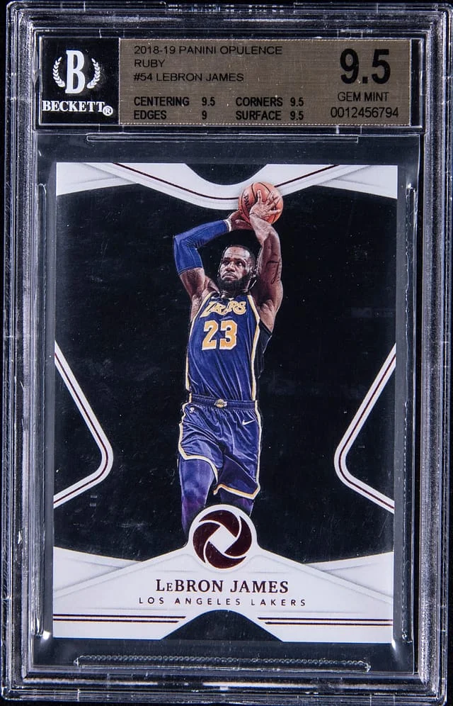 2018-19 Panini LeBron James Opulence Ruby #54 card image