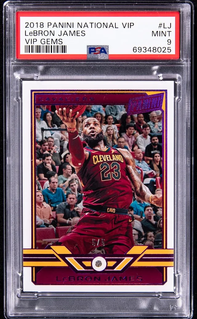 2018-19 Panini LeBron James Diamond National VIP Gems #LJ card image