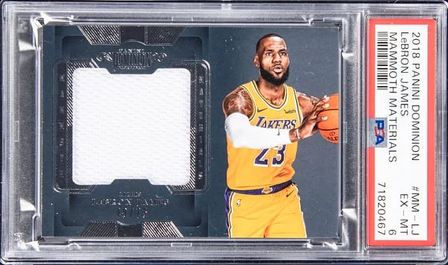 2018-19 Panini LeBron James Dominion Mammoth Materials #MM-LJ card image