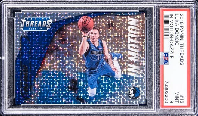 2018-19 Panini Luka Doncic Threads In Motion Dazzle #15 card image