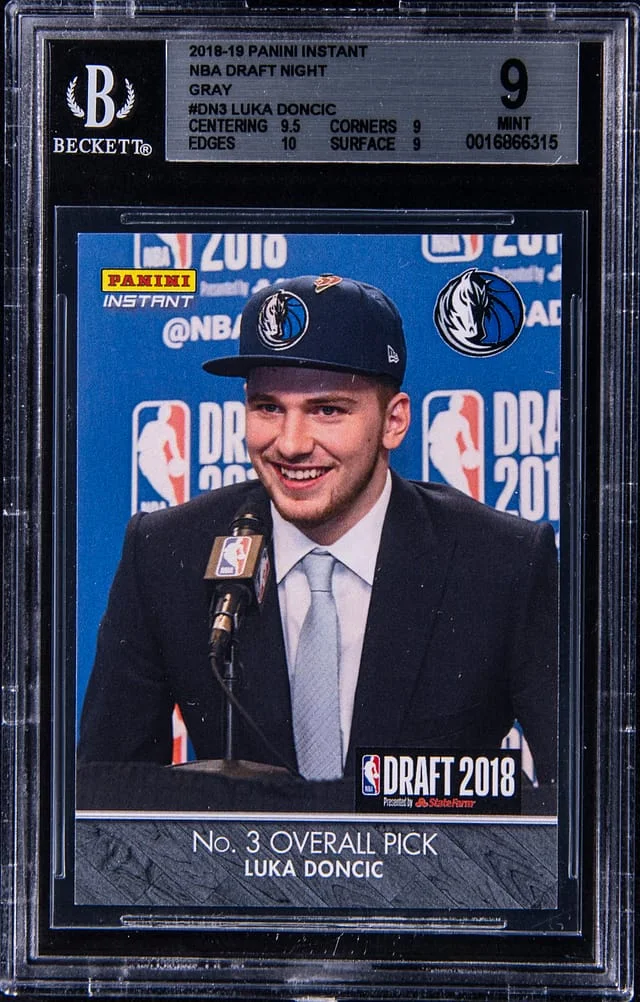 2018-19 Panini Luka Doncic Instant NBA Draft night Silver #DN3 card image