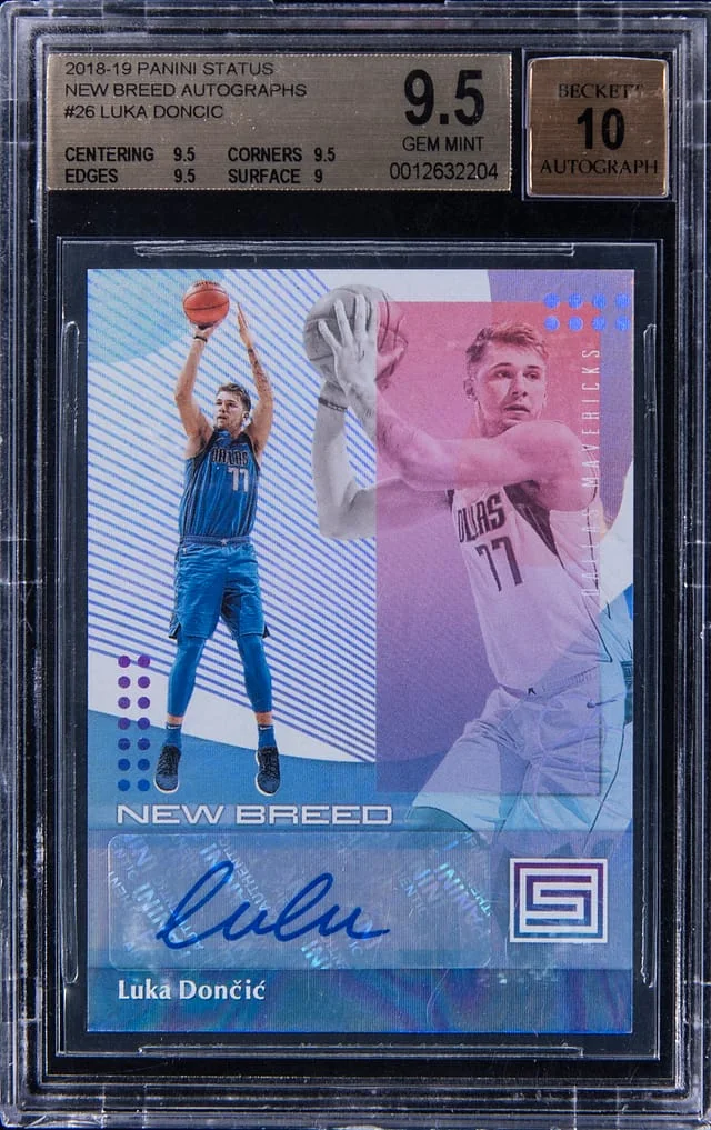 2018-19 Panini Luka Doncic Status New Breed Autographs #NB-LDC card image