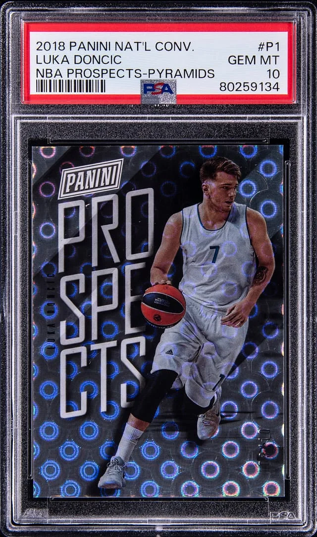 2018-19 Panini Luka Doncic National Convention NBA Prospects Pyramids #P1 card image