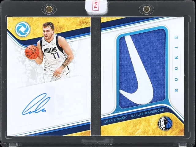 2018-19 Panini Luka Doncic Opulence Patch Autographs (RPA) Booklet #RPA-LD card image