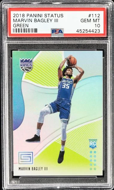 2018-19 Panini Marvin Bagley III Status Green #112 card image