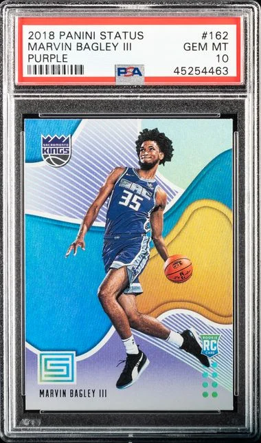 2018-19 Panini Marvin Bagley III Status Purple #162 card image