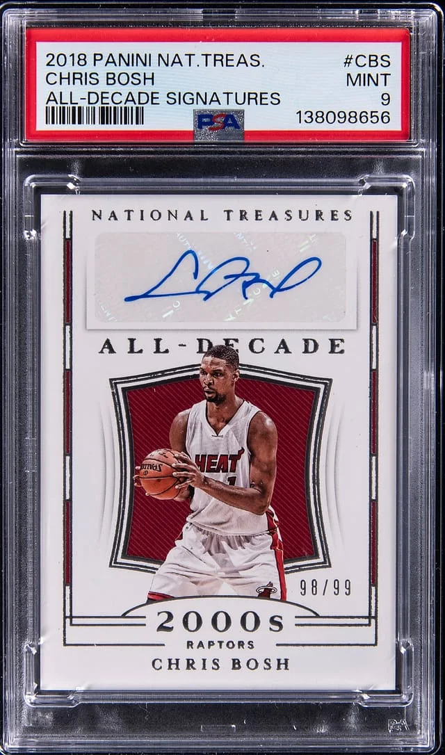 2018-19 Panini National Treasures Chris Bosh All Decade Signatures #AD-CBS card image