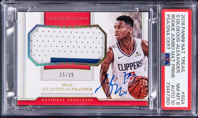 2018-19 Panini National Treasures Jumbo Material Prime #RJ #no-number card image