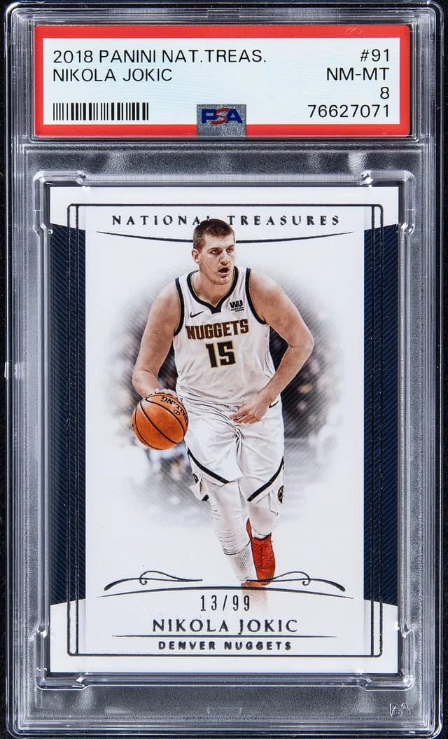 2018-19 Panini National Treasures Nikola Jokic #91 card image