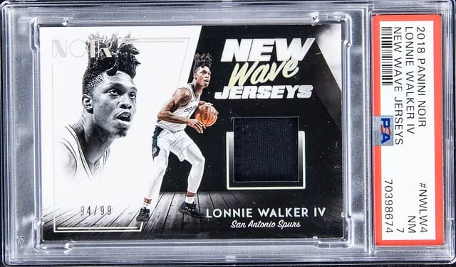 2018-19 Panini Noir Lonnie Walker IV New Wave Jerseys #NWLW4 card image