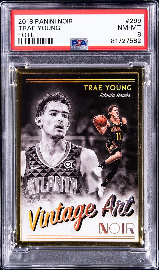 2018-19 Panini Noir Trae Young FOTL #299 card image