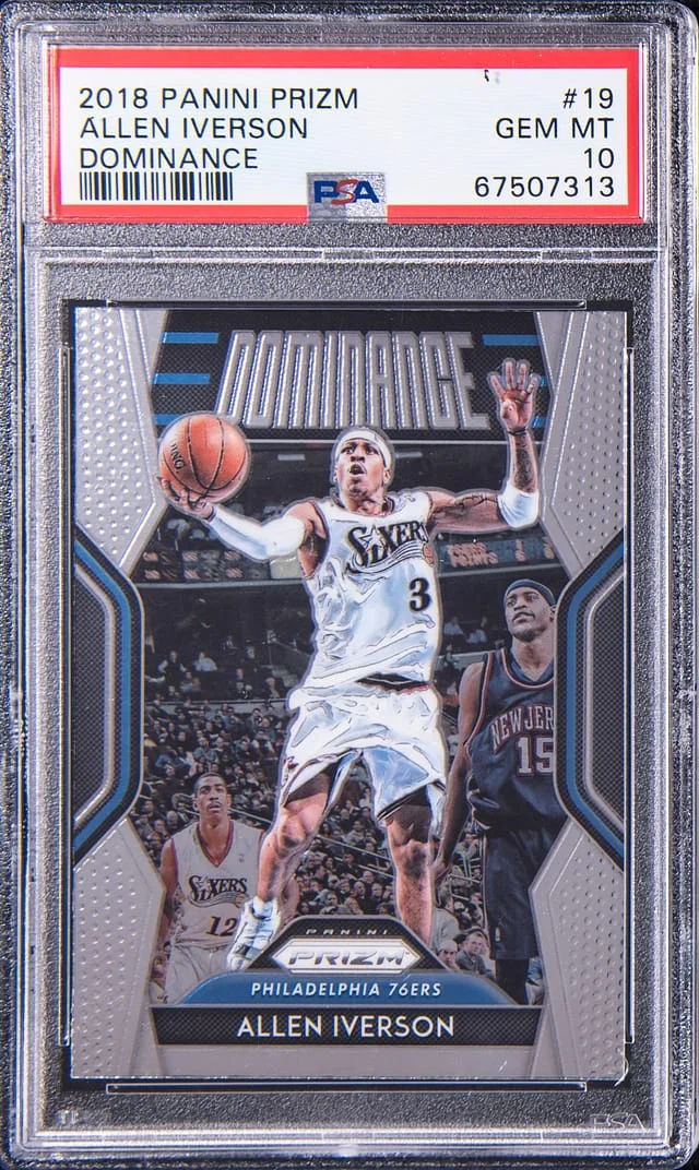 2018-19 Panini Prizm Allen Iverson Dominance #19 card image
