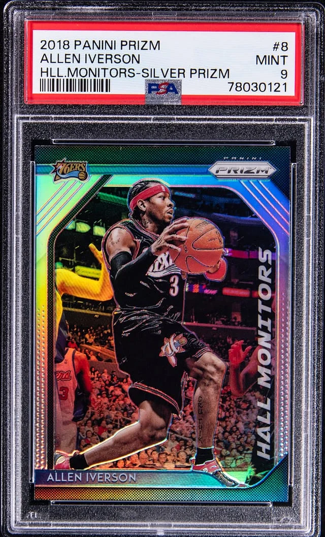 2018-19 Panini Prizm Allen Iverson Hall Monitors- Silver Prizm #8 card image