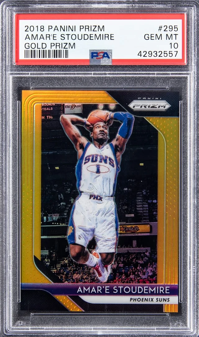 2018-19 Panini Prizm Amar'e Stoudemire Gold #295 card image