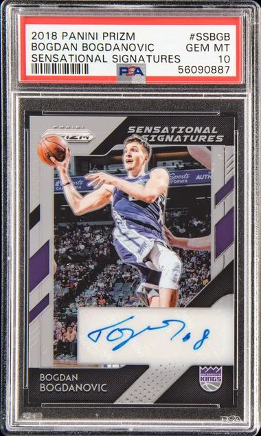 2018-19 Panini Prizm Bogdan Bogdanovic Sensational Signatures #SS-BGB card image