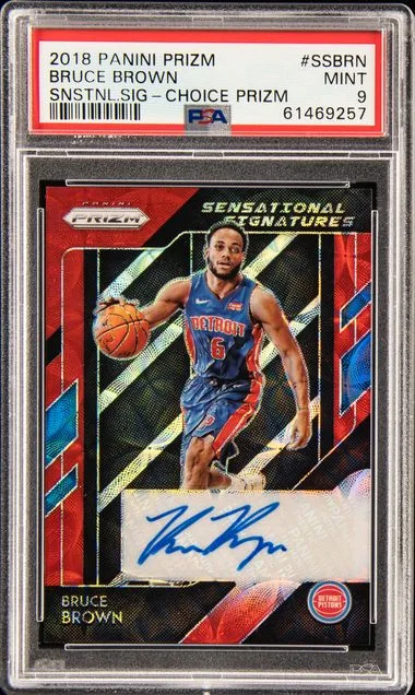 2018-19 Panini Prizm Bruce Brown Sensational Signatures Choice Prizm #SS-BRN card image