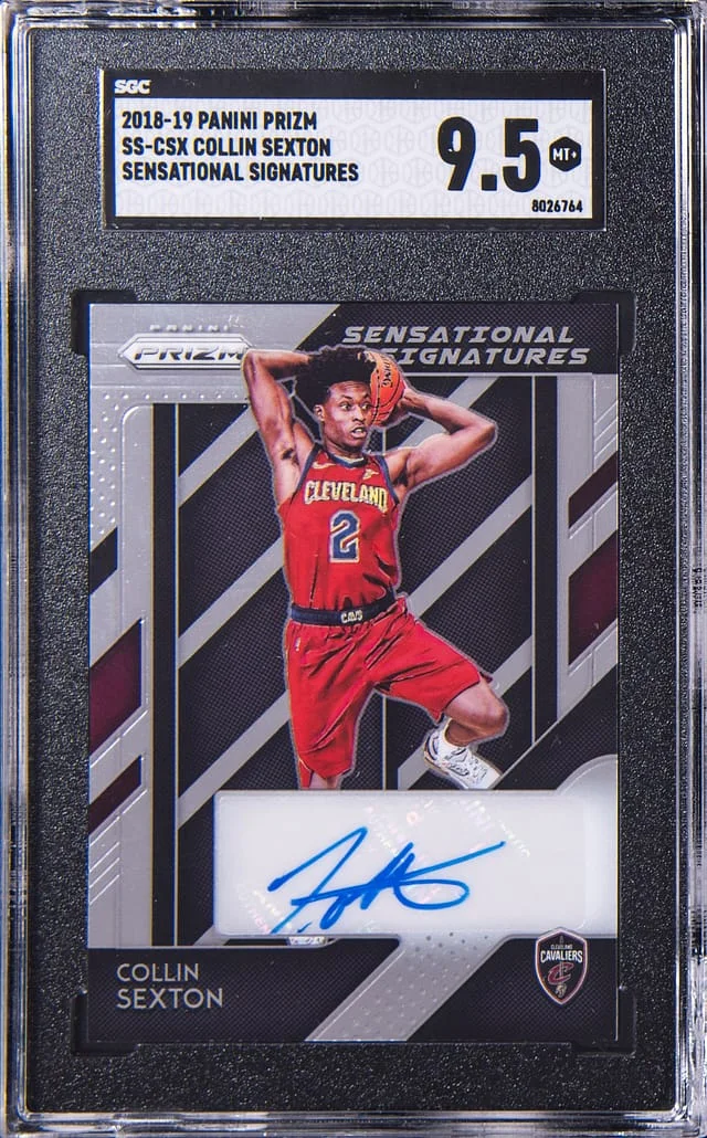 2018-19 Panini Prizm Collin Sexton Sensational Signatures #SS-CSX card image