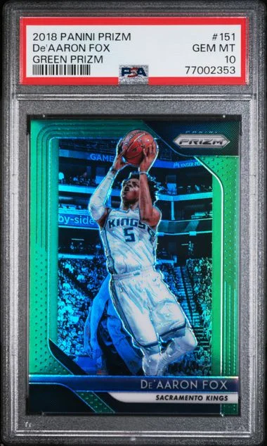 2018-19 Panini Prizm De'Aaron Fox Silver #151 card image