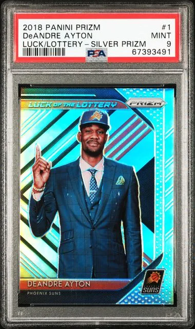 2018-19 Panini Prizm Deandre Ayton Luck Of The Lottery Silver Prizm #1 card image
