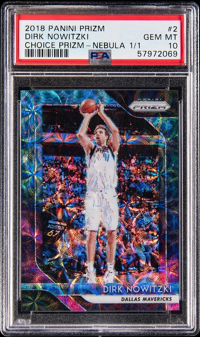 2018-19 Panini Prizm Dirk Nowitzki Nebula Choice Prizm #2 card image