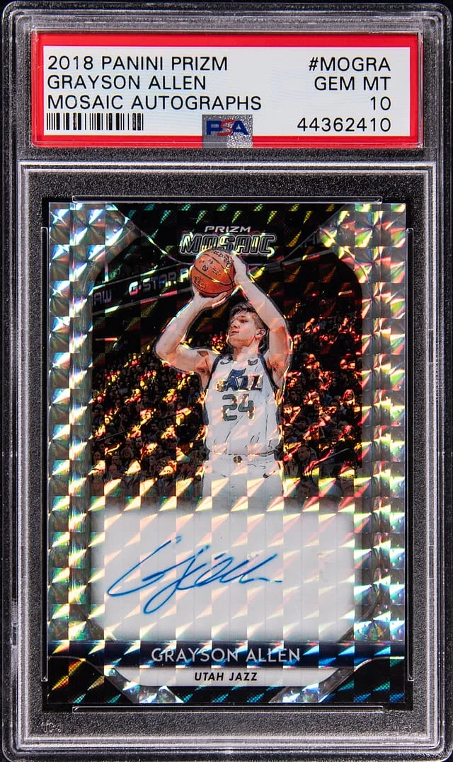 2018-19 Panini Prizm Grayson Allen Mosaic Autographs #MO-GRA card image