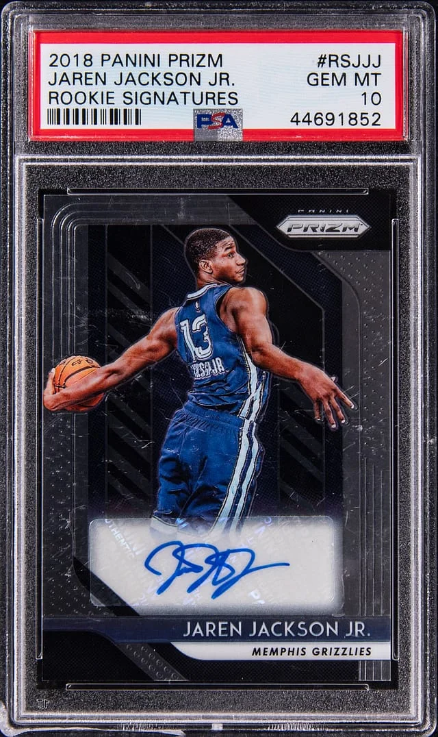 2018-19 Panini Prizm Jaren Jackson Jr. Signatures #RS-JJJ card image