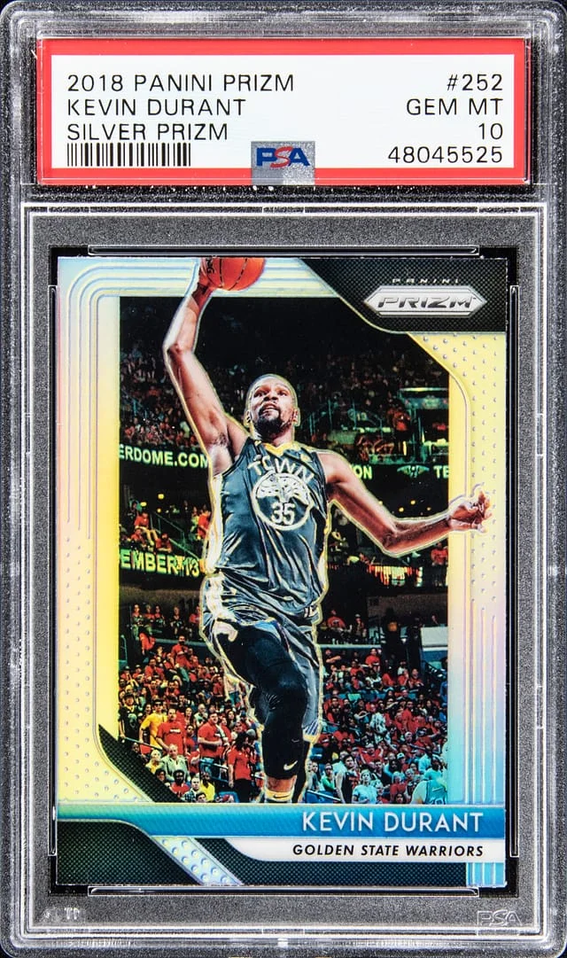 2018-19 Panini Prizm Kevin Durant Silver Prizm #252 card image