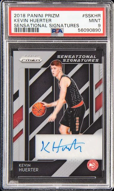 2018-19 Panini Prizm Kevin Huerter Sensational Signatures #SS-KHR card image