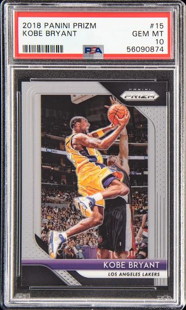 2018-19 Panini Prizm Kobe Bryant Ruby Wave #15 card image