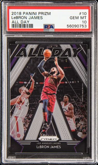 2018-19 Panini Prizm LeBron James All Day #10 card image