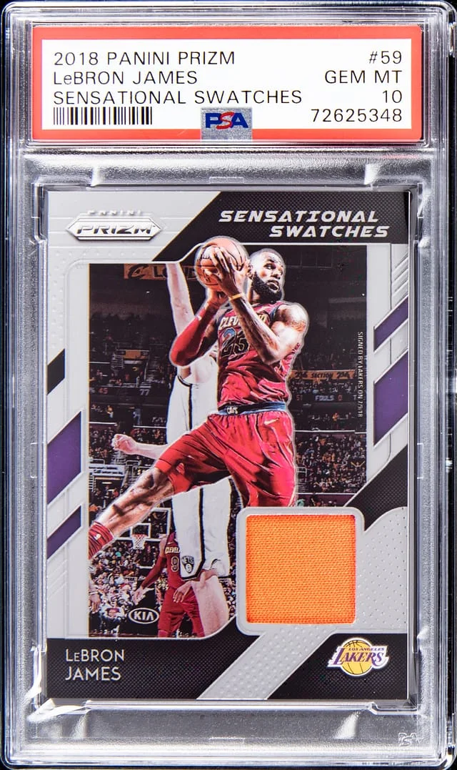 2018-19 Panini Prizm LeBron James Sensational Swatches #59 card image