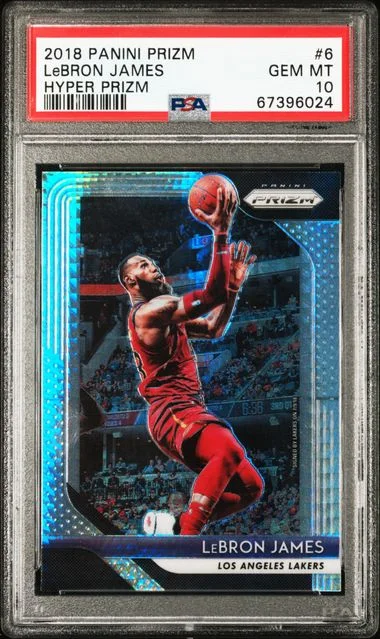 2018-19 Panini Prizm LeBron James Tiger Stripe Choice Prizm #6 card image