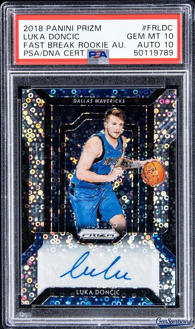2018-19 Panini Prizm Luka Doncic Fast Break Autograph #FR-LDC card image