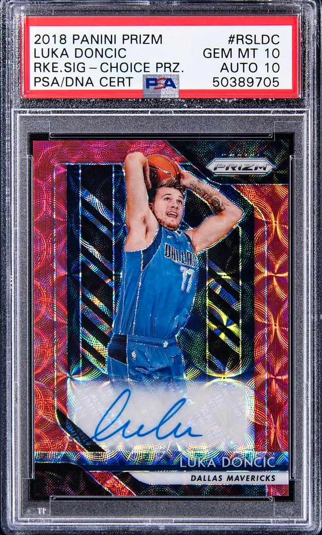 2018-19 Panini Prizm Luka Doncic Signature #RS-LDC card image