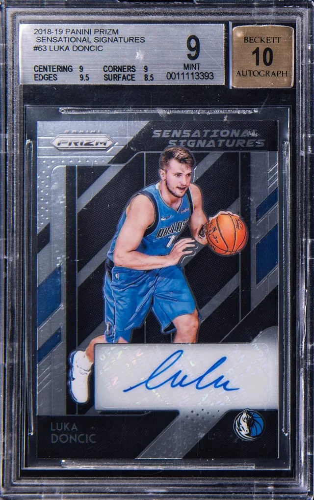 2018-19 Panini Prizm Luka Doncic Sensational Signatures #SS-LDC card image