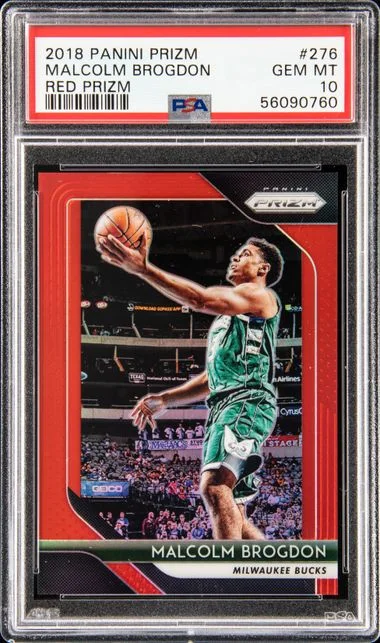 2018-19 Panini Prizm Malcolm Brogdon Red Prizm #276 card image