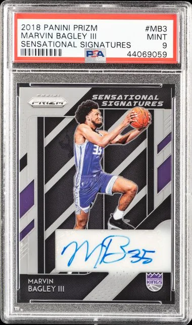 2018-19 Panini Prizm Marvin Bagley III Sensational Signatures #SSMB3 card image