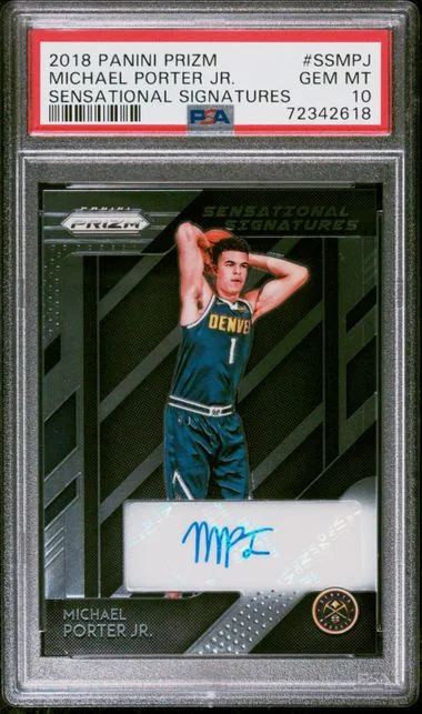 2018-19 Panini Prizm Michael Porter Jr. Sensational Signatures #SS-MPJ card image