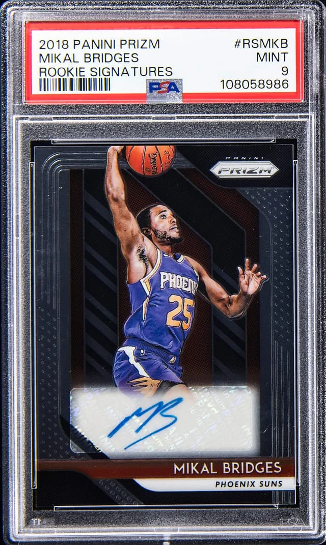 2018-19 Panini Prizm Mikal Bridges Signatures #RSMKB card image