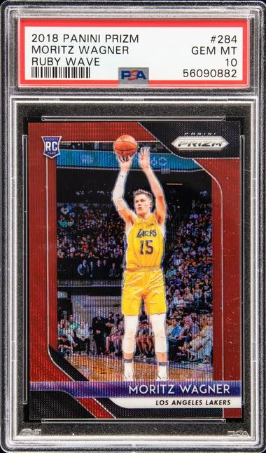 2018-19 Panini Prizm Moritz Wagner Ruby Wave #284 card image